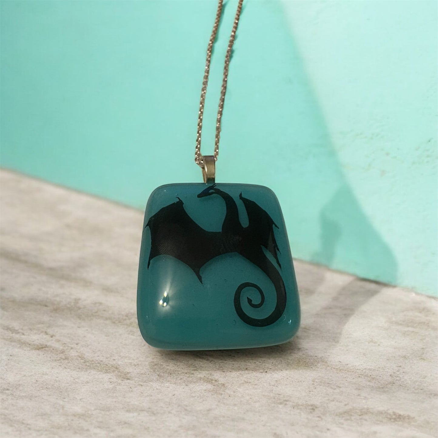 Dragon glass necklace