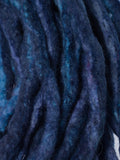 Wool Dreadlocks Blue blended custom wool dreads- Double Ended Roving art hair extensions Kit - Dragon Dreads