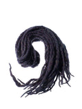 Wool dreadlocks black glitzy glitter wrapped custom wool dreads- Double Ended Roving art hair extensions Kit