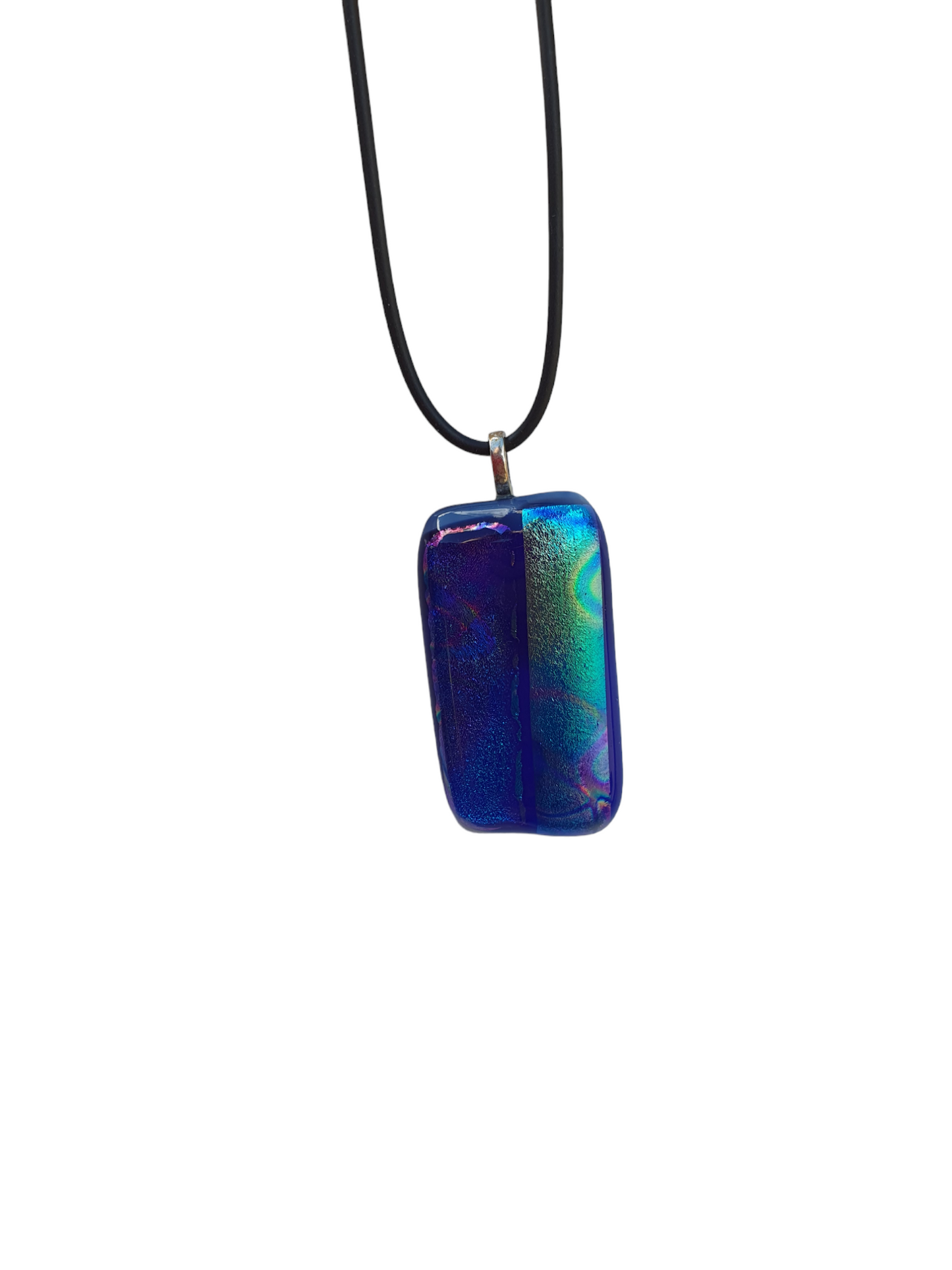 Blue glass necklace