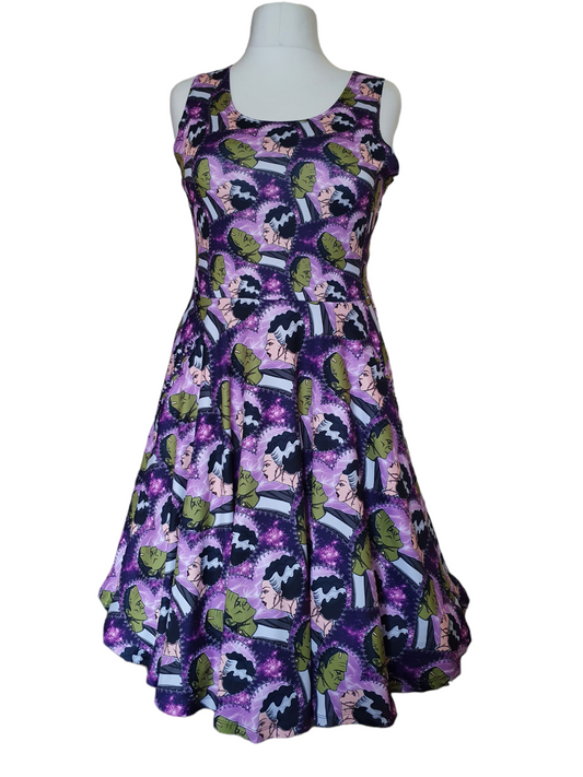 Frankenstein and his bride skater dress