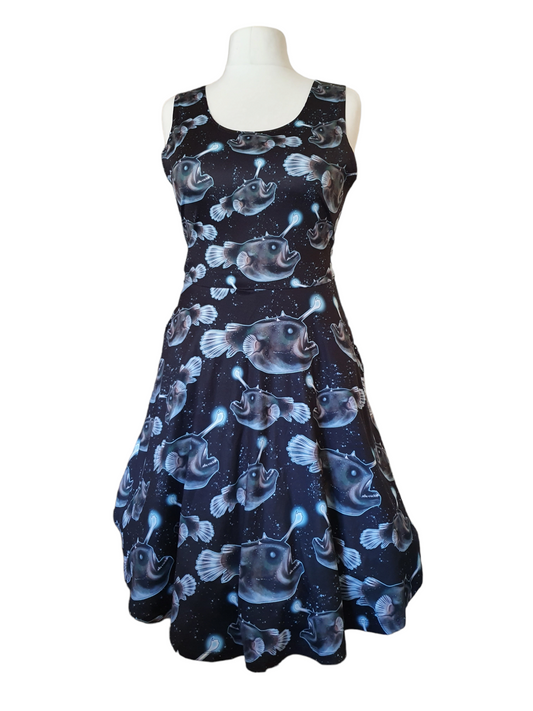 Angler fish skater dress
