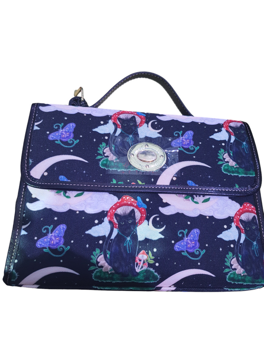 Cottagecore cat satchel Handbag