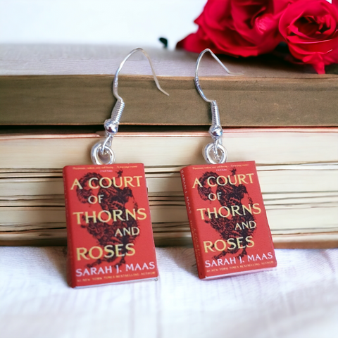 A Court of Thorns and Roses Book earrings