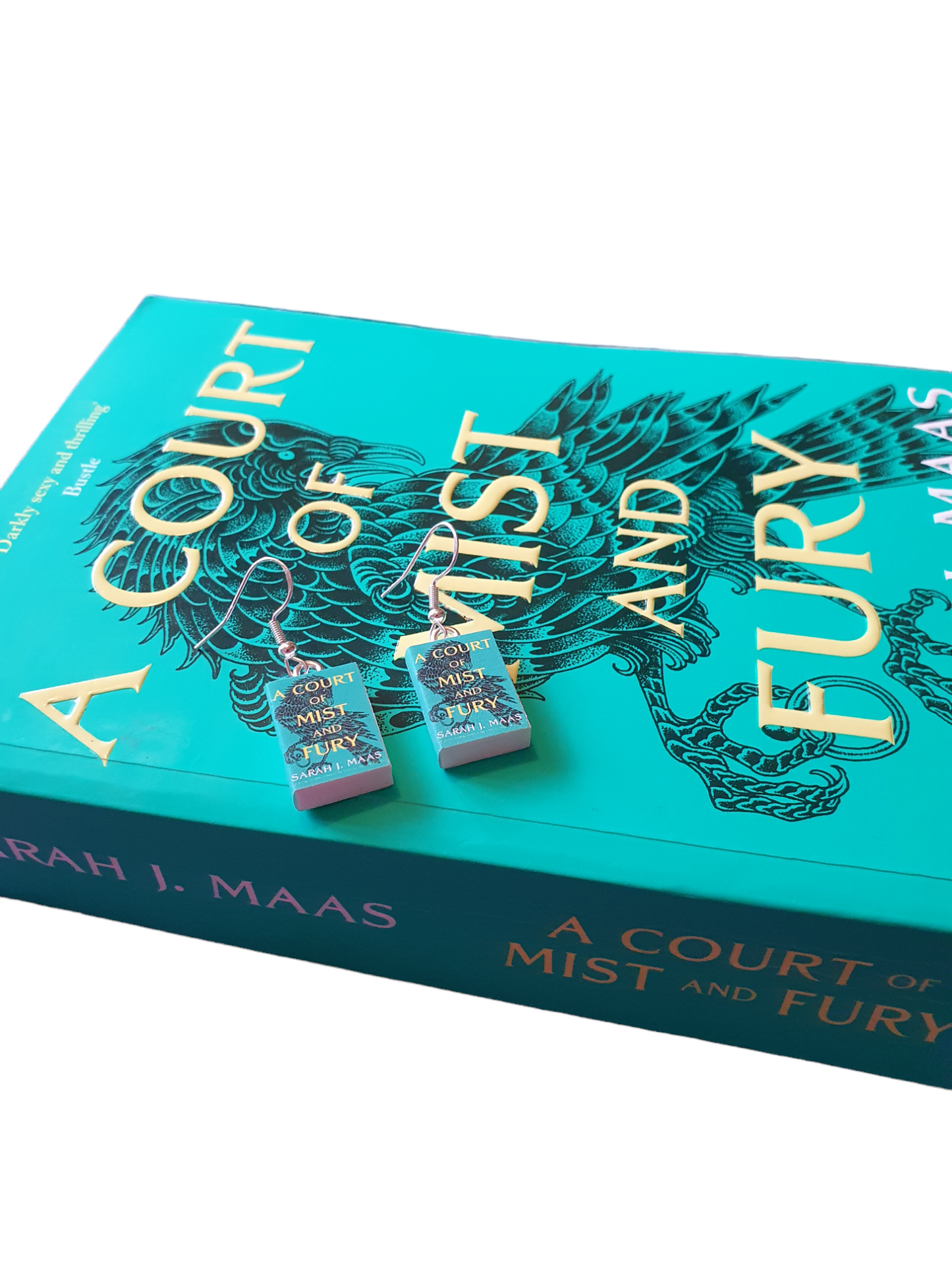 A Court of Mist and Fury Book earrings
