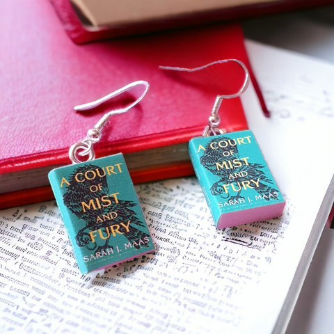 A Court of Mist and Fury Book earrings