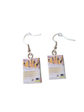 Harry Potter and the Chamber of Secrets Book earrings