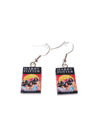 Harry Potter and the Deathly Hallows Book earrings