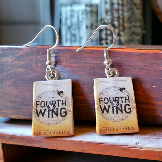 Forth wing Book earrings