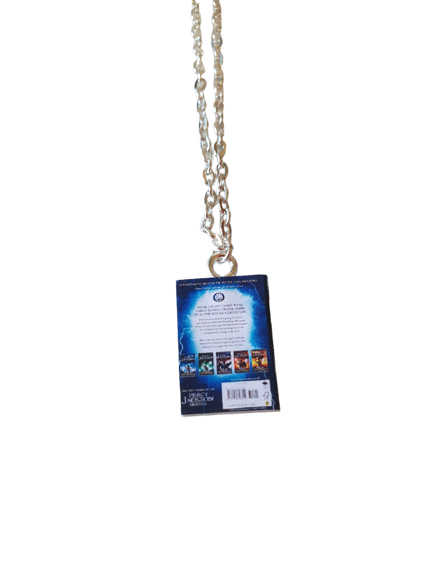 Percy Jackson and the lightning thief Book Necklace