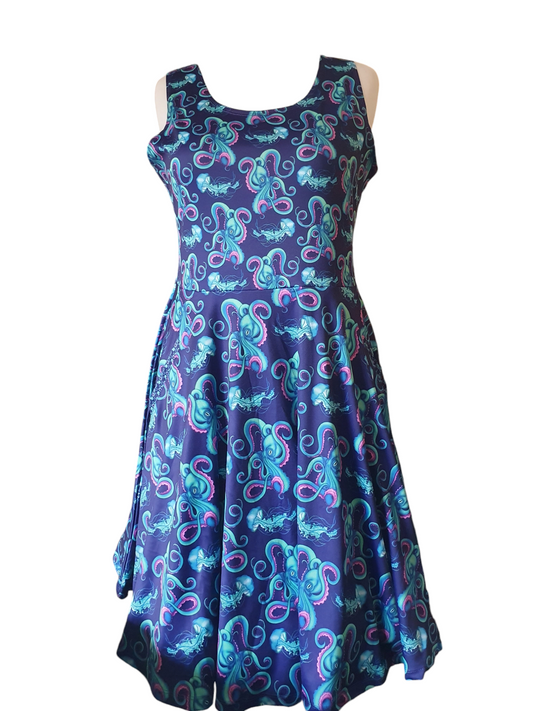Octopus skater dress