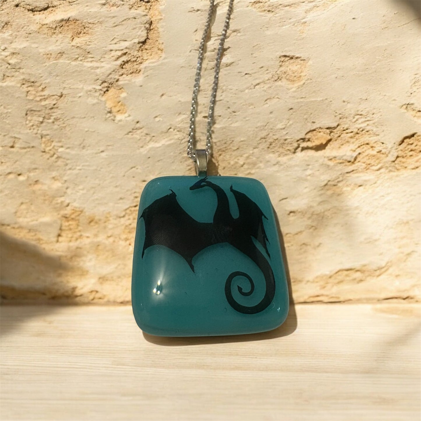 Dragon glass necklace