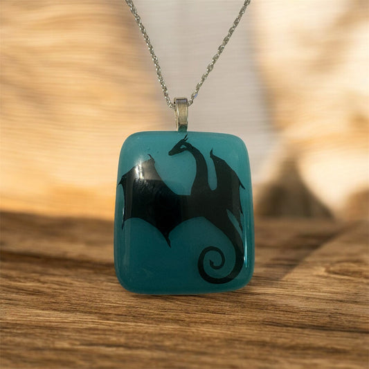 Dragon glass necklace
