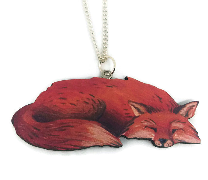 Sleeping Fox Necklace
