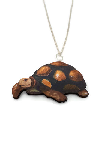 Tortoise wooden necklace
