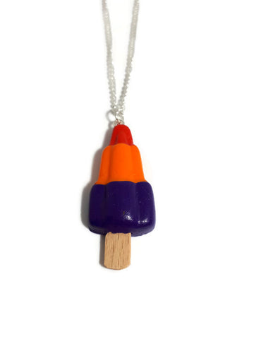 Zoom rocket ice lolly necklace