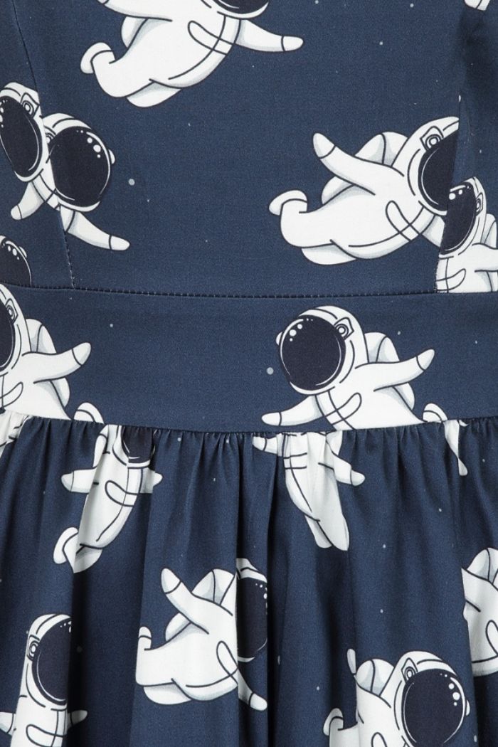Spaceman tea dress- Lady Vintage