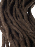Dark brown natural wool dreads- Double Ended larp cosplay hair extensions Kit - Dragon Dreads