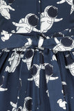 Spaceman tea dress- Lady Vintage