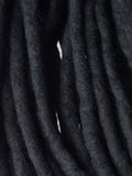 Wool Dreadlocks Black natural custom wool dreads- Double Ended - Dragon Dreads