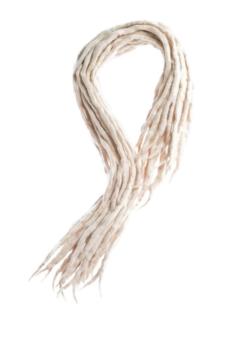 Wool Dreadlocks Blonde natural custom wool dreads- Double Ended larp cosplay hair extensions Kit - Dragon Dreads