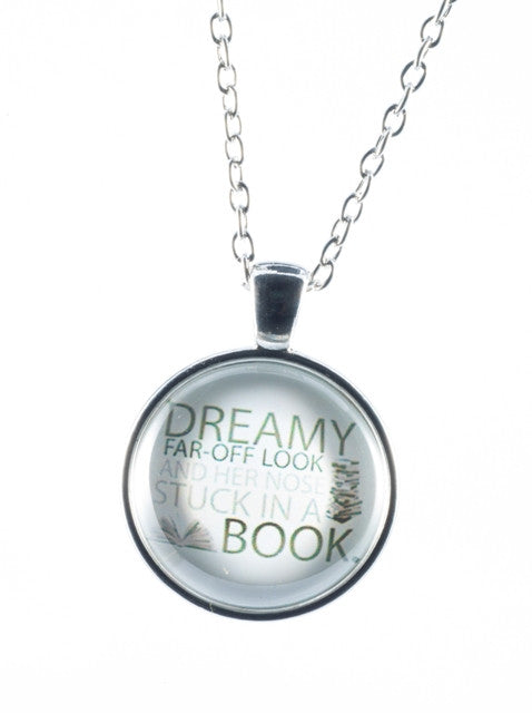 "Dreamy far off look" Beauty and the Beast Quote Necklace - Dragon Dreads