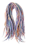 Rainbow pastel kawaii wool dreads-  Double Ended Roving hair extensions Kit - Dragon Dreads